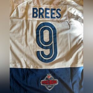 Reebok Drew Brees Official Blue and White All Star Jersey